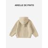 Французский кардиган Arielle De Pinto Весенне-осенний однотонный вязаный кардиган с капюшоном Детская куртка для мальчиков и девочек