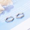 Серьги с прозрачным фианитом, женские, серебряные, 925 пробы, в форме сердца, серьги-кольца для женщин, свадебные, помолвочные, ювелирные украшения, подарок