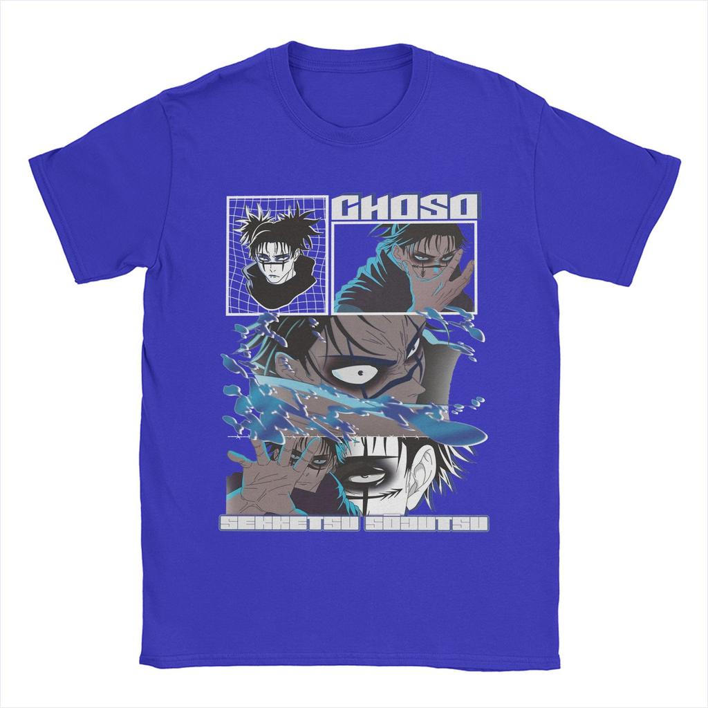 Футболка Choso JJK Anime для мужчин, новинка, 100% хлопок, футболки с круглым вырезом и коротким рукавом, идея для подарка, одежда