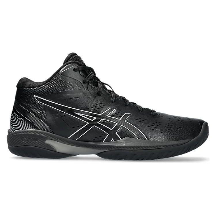 Asics Gelhoop V16 черные чисто серебряные мужские кроссовки 1063A078-001