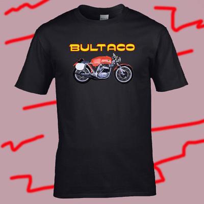 Черная футболка унисекс с логотипом Bultaco Montjuic