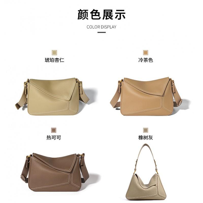 High End Versatile Simple Commuting Leather Women's Bag Shoulder Handbag Crossbody
