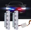 YUANYE 2pcs 4 LED Police Strobe Lights 8W Car Truck Motorcycle Flashing Emergency