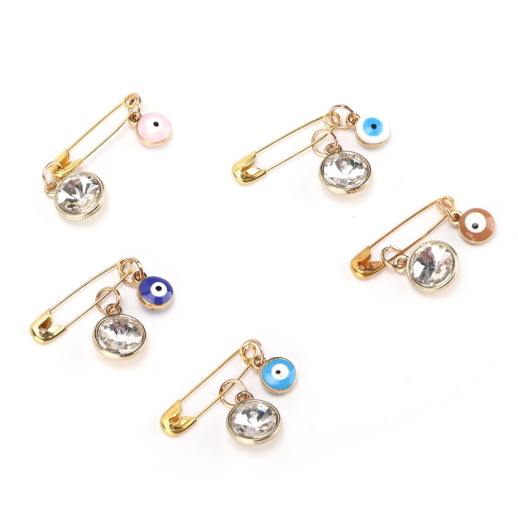 Брошь Турецкие голубые глаза Персонализированная булавка ручной работы для украшения одежды, головных уборов, сумок