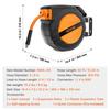 VEVOR Retractable Air Hose Reel, 3/8IN x 50FT Hybrid Air Hose Max 300PSI, Air Compressor Hose Reel Auto-Rewind with 5FT Lead in
