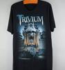 Винтажная футболка Trivium Band 2016 Trivium Tour Хлопок Черная Полный Размер Унисекс Футболка Унисекс