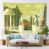 Красивый пейзаж настенный бамбуковый лесной пейзаж гобелен настенный ковер фотография фон Tapiz