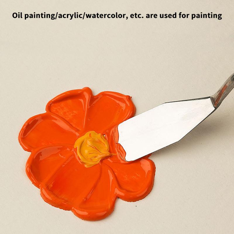 7 шт./компл., ножи для рисования маслом из нержавеющей стали, ремесла художника, шпатель, мастихин, картина маслом, нож для смешивания, скребок, художественные инструменты