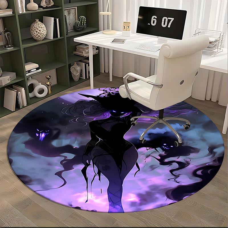 Dark Fantasy Witch Chair Mat - Round Carpet for Home Decor, Office Use, Bedroom, Living Room, Gift Idea0235b