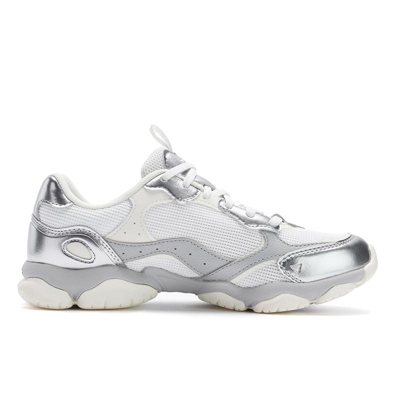 Fila Туфли с кошачьей лапкой Fluid 6 ST Современная мода Удобные Универсальные Простые Спортивные Повседневные Женские Кроссовки Серые Белые F12W521107FSC