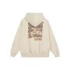 Li-Ning Badfive Logo Print Loose Hoodie Unisex Tops Light-Milk-Brown AWDT091-6