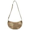 New MLB Denim Shoulder Bag Unisex Charcoal Gray/Hemp Sandy Brown 3ABQBV45N