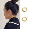2022 Classic Twist Shape Metal Hoop Earrings Korean Simple Accessories Gothic Party for Women Girls Fashion Jewelry Student Gift