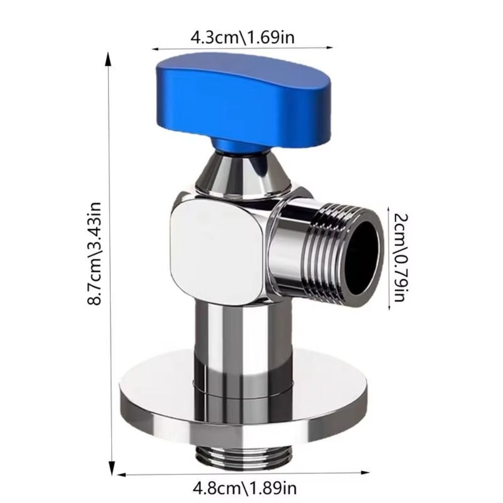 Hot and Cold Water Water Pipe Shut Off Valve High Flowing Triangular Valve Showers