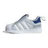 adidas Оригинальные Superstar 360 Mesh Удобные кроссовки с мыском-ракушкой Прочные низкие кроссовки для ходьбы Детская обувь Белый Синий FX4930