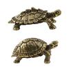 Статуя черепахи, украшение для ландшафта, медная волшебная садовая черепаха, бронзовое украшение для офиса, домашнего подарка, рабочего стола