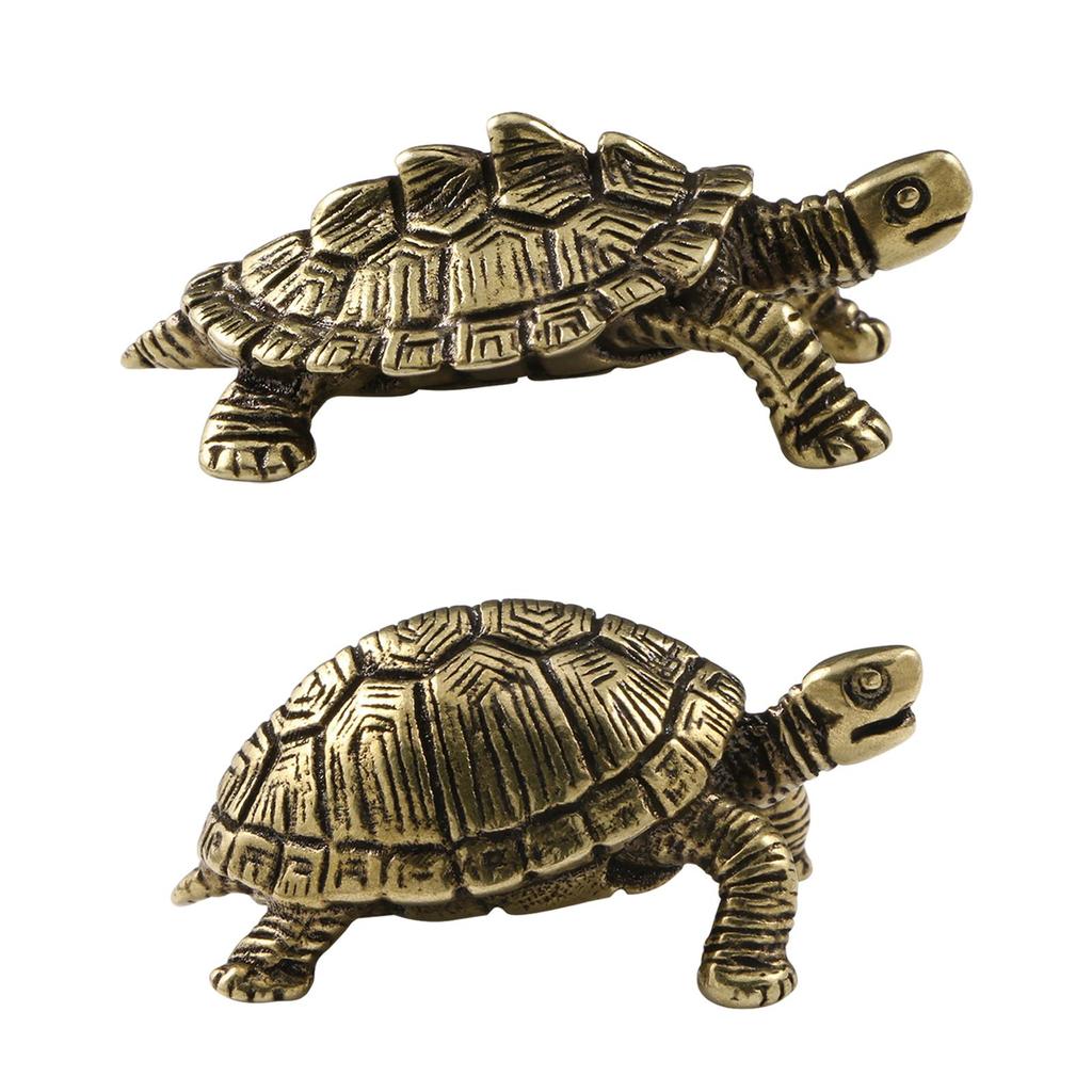Статуя черепахи, украшение для ландшафта, медная волшебная садовая черепаха, бронзовое украшение для офиса, домашнего подарка, рабочего стола