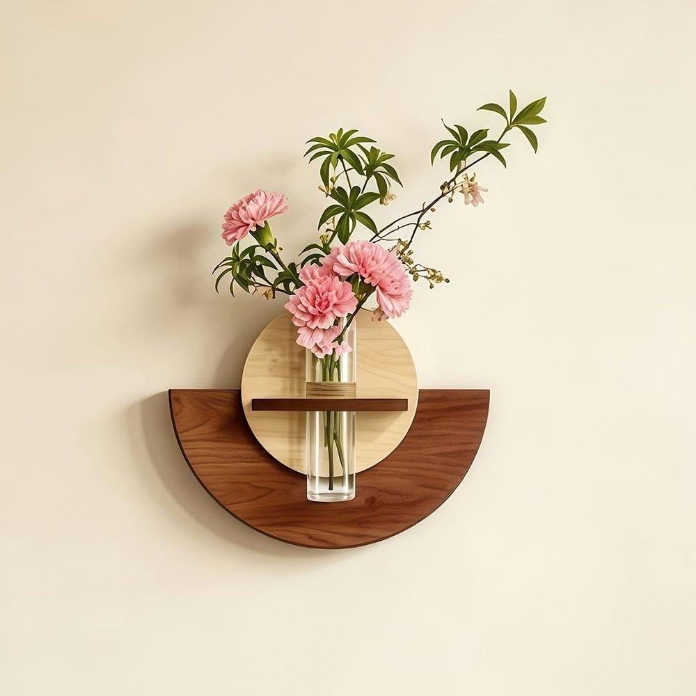 Minimalist Style Hydroponic Plant Holder Green Plant Display Rack Greenery Organization