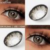 Eyeshare KING Series Dark Blue Colored Contact Lenses for Eyes Fashion Natural Yearly Lens 14.2mm 2pcs/pair