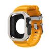Силиконовый ремешок+Чехол из ТПУ и ПК для Apple Watch Ultra 3 2 1 49 мм для iWatch Серии 11 10 46 мм ремешок для Iwatch 9 8 7 6 5 4 45мм 44мм