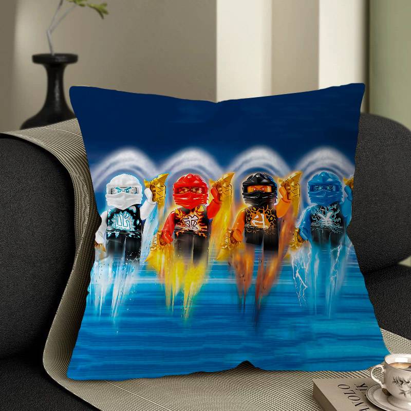 Cartoon N-Ninjago Personalized Pillow Dust Cover Bedroom Kids Party Decoration Pillowcase Birthday Children Gift