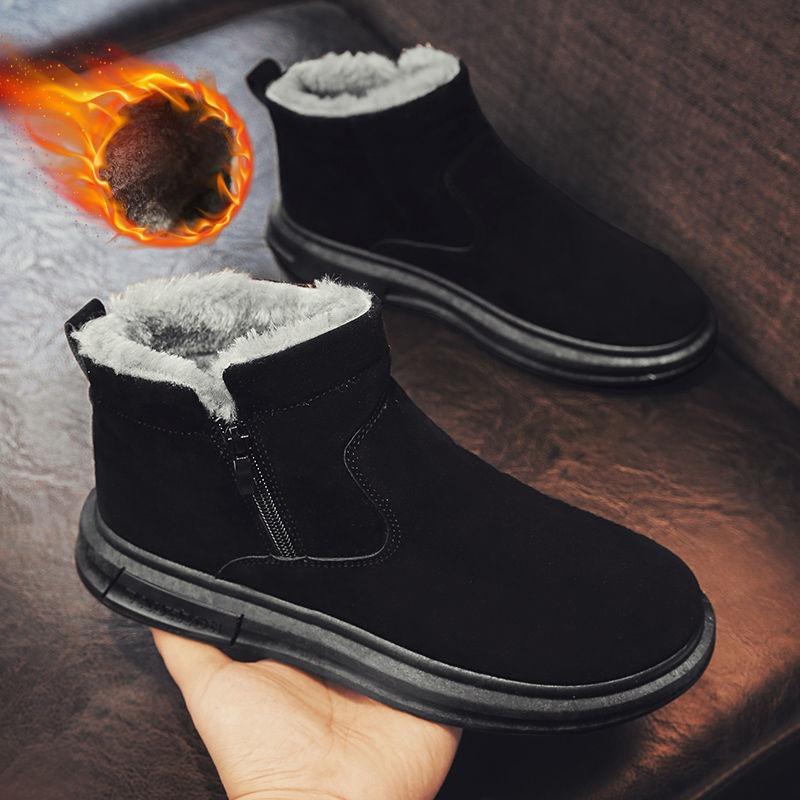 Men's Shoes, Winter Warm Casual Shoes, Comfortable Velvet Casual Shoes, Walking Shoes