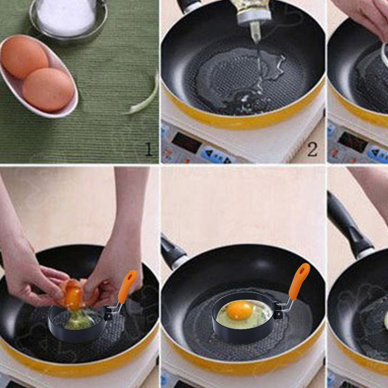 Poached Egg Molds For Fried Eggs Cooking Shaper For Fried Eggs Stainless Steel Egg Cooking Rings Pancake Mold For Cooking