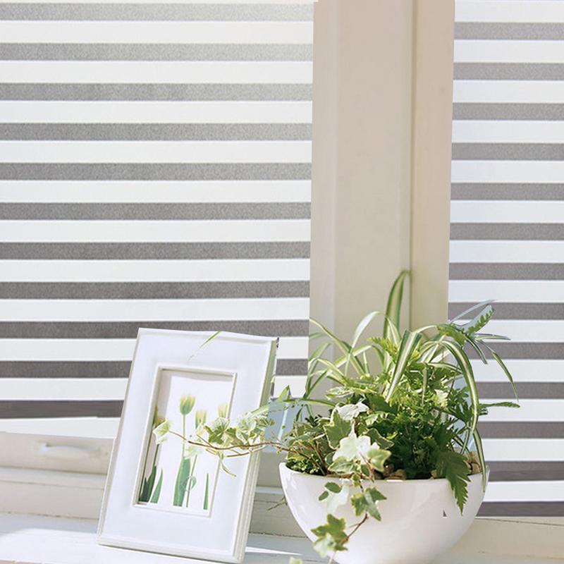 45x150 см водонепроницаемая матовая оконная пленка для конфиденциальности, полосатая наклейка для дома