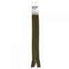 Non-separable Zipper - Prym - Z14 - 15 Cm - Dark Khaki - 6 Mm Brass Teeth