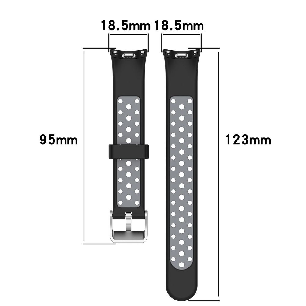 New Breathable Two-Color Silicone Bracelet Strap Replacement