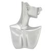 Jewelry Display Mannequin Resin Silver High Glossy Multifunctional Home Decor Earring Display Bust