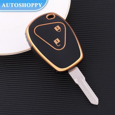 Чехол для ключей из ТПУ, брелок для Renault Megane Duster Modus Espace Laguna Logan для DACIA Sandero Fluence Clio Kango 2 3 кнопки
