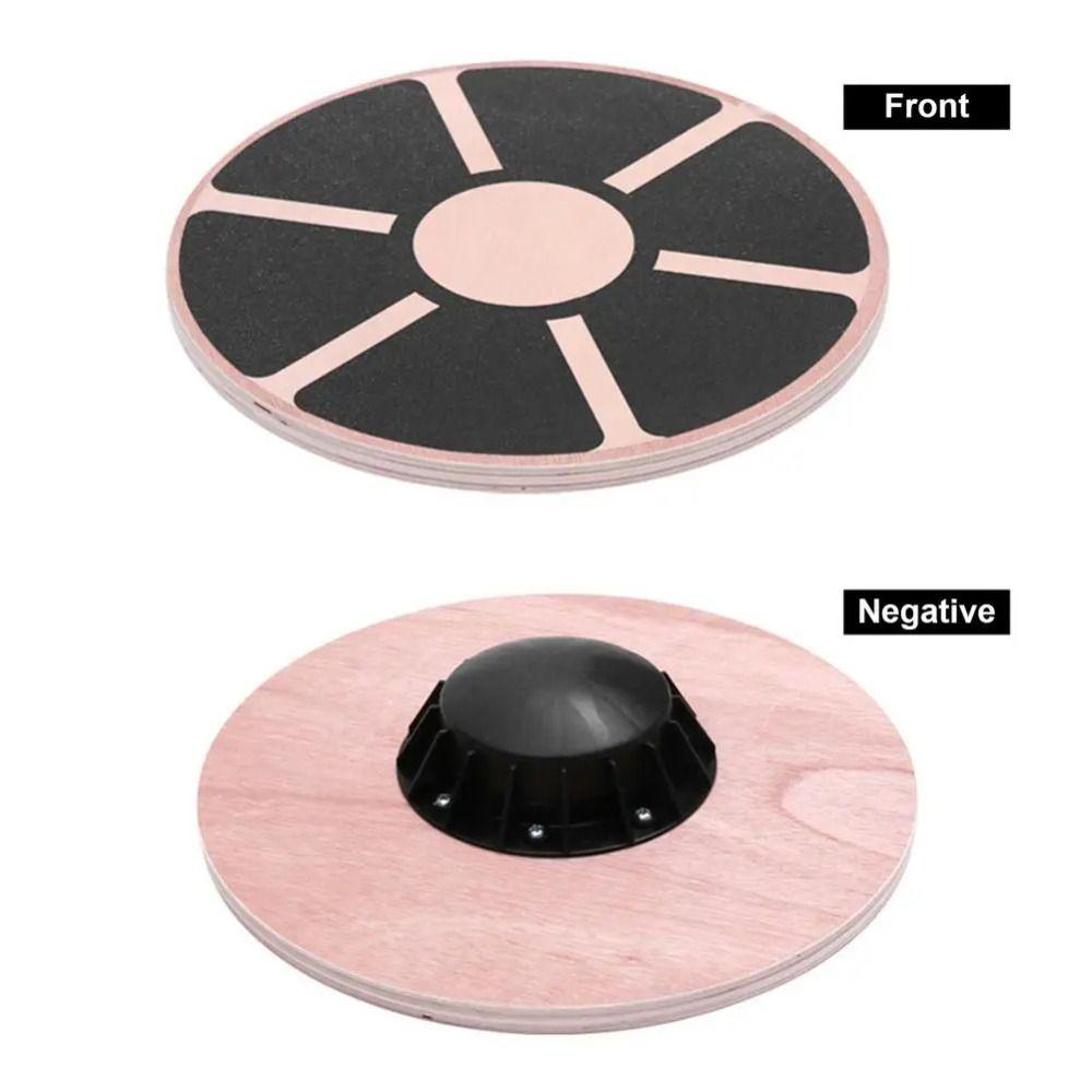 Six Sides Core Training Board Wooden Core Strength Trainer Round Balance Training Board  Office Use