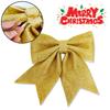 Beautiful Christmas Tree Bow Hangings With Plush Pearl Cotton For Holiday Cheer
