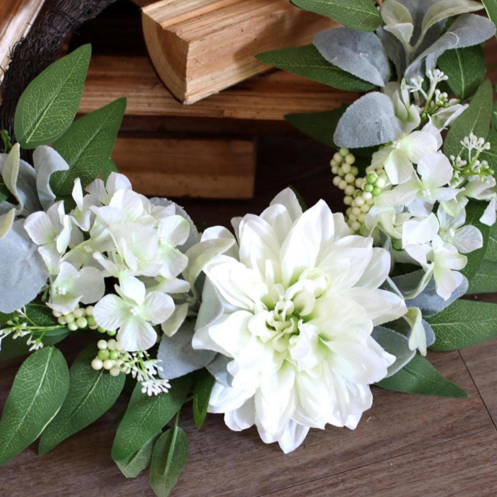 Искусственный цветок в форме кролика, пасхальный венок, украшение для вечеринки, многоцелевое окно