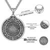 Ретро подвеска-ожерелье из титановой стали с тибетскими триграммами и знаками зодиака для мужчин и женщин