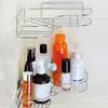 Stainless Steel Bathroom Storage Rack Punch-free Singer Layer Triangle Wall Mounted Storage Shelf for Bathroom Kitchen Bedroom