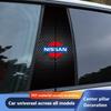 2 шт. Наклейка на центральную стойку автомобиля Автомобильная защитная пленка для стоек B для Sylphy N7 Teana Qashqai Note J10 J11 Navara Juke Patrol