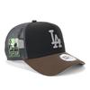 Сетчатая кепка Era 9FORTY A-FRAME TRUCKER Двухцветная MLB ONSPOTZ Эксклюзив NER37C1499 9 Forty CS Черный орех Боковой патч