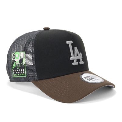 Кепка New Era 9FORTY AFrame Strap Mesh Cap 15206457 NER37C1499 LA Era Mesh Cap 9FORTYAFRAMETRUCKER MLB ONSPOTZ Специальный заказ Боковой патч Двухцветная Под козырьком