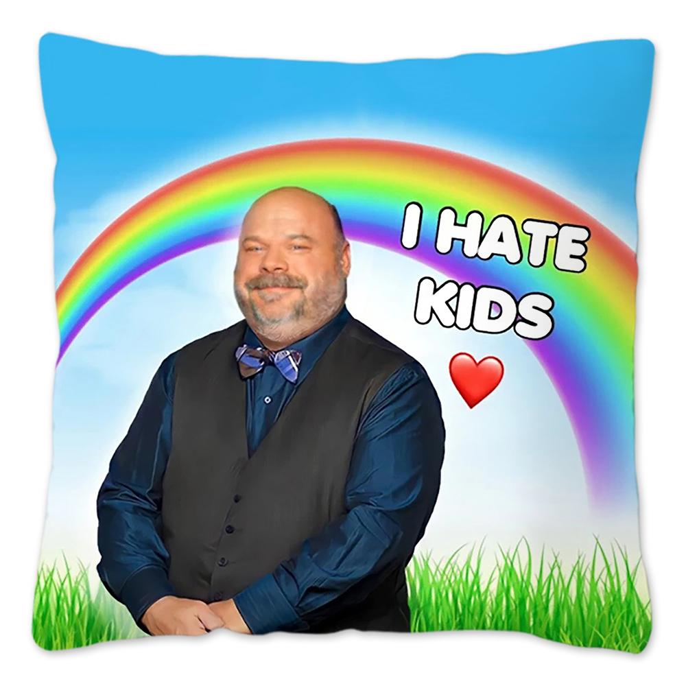 Наволочка Bertram I Hate Kids Meme, украшение для дома, полиэстер, наволочка для дивана, забавная наволочка Housse De Coussin