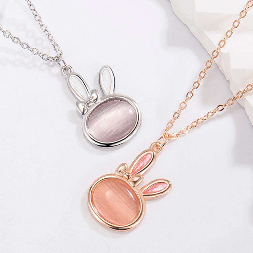 Подвеска Meng Rabbit, легкая роскошь, темпераментная форма с цепочкой на ключице