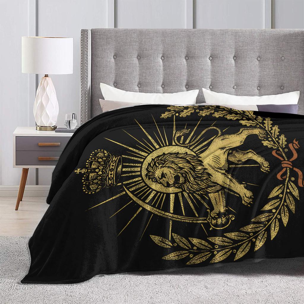 Shir o Khorshid Vintage Persian Map Blankets Adults Flannel Bedding Throws For Home Decor Super Soft Quality Bedspread