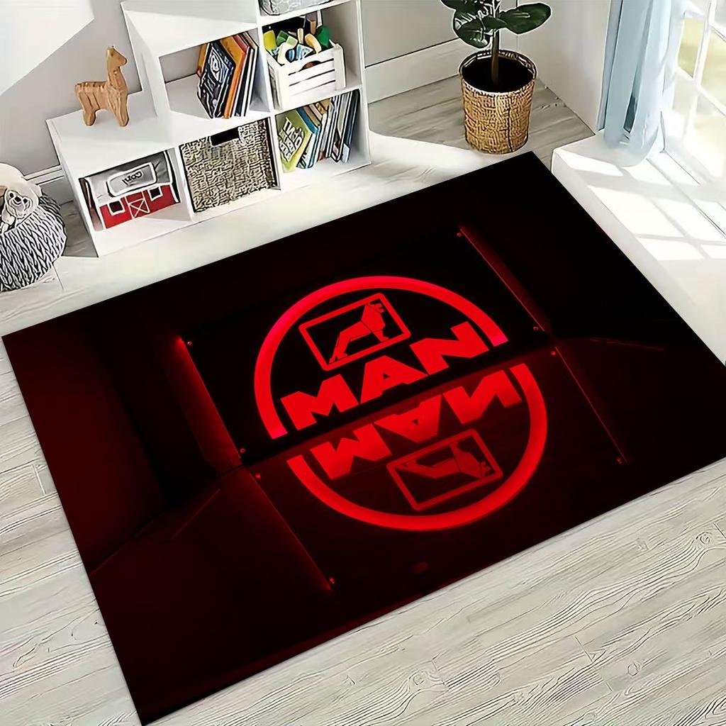 3D Логотип Грузовика Мужской Мотоциклетный Ковер Коврик для Спальни Гостиной Дивана Дома Декор Придверного Коврика, Большой Детский Игровой Нескользящий Напольный Коврик