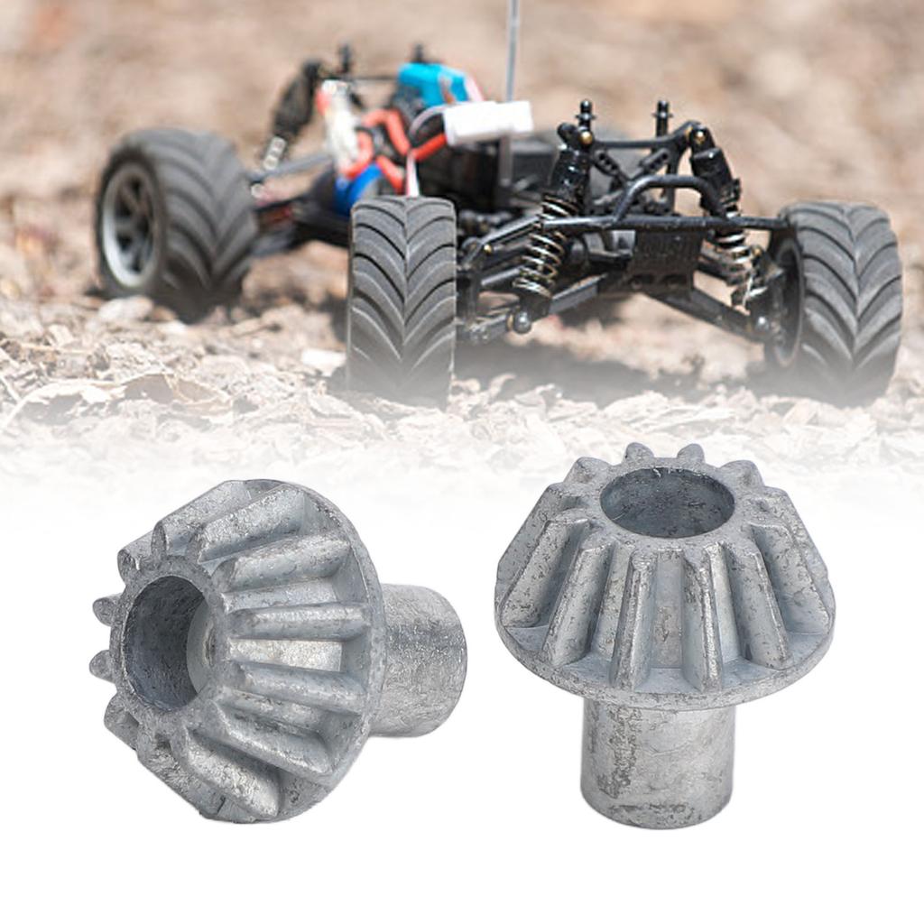 2Pcs RC Car Metal Bevel Gear Zinc Alloy 12T Metal Bevel Gear Replacement RC Parts for WLtoys 124008