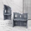 3D-печатный готический руины здания Ландшафт Декорации Неокрашенный Мини-модель здания Комплект Для Dnd Варгейминга Ландшафт Декорации Здание