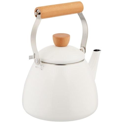 PEARL METAL Presage Enamel Kettle 2.5L White