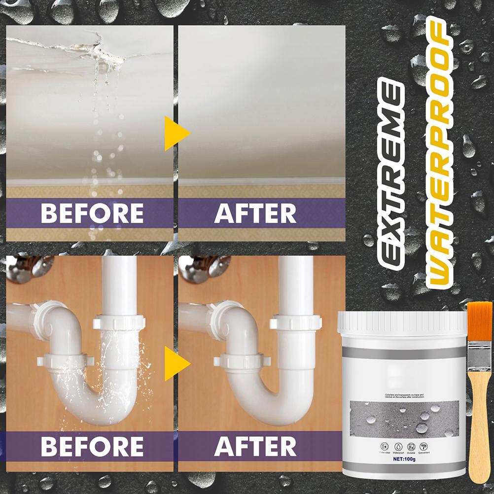 Liquid Rubber Waterproof Sealant Multi Surface Leak Repair Indoor and Outdoor Coating