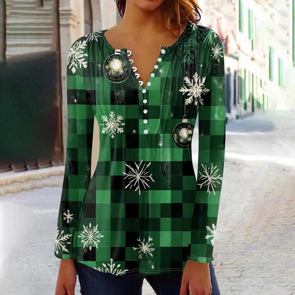 Рубашки с длинным рукавом для женщин, осенняя мода, нарядные повседневные блузки, модные плиссированные туники, топы для леггинсов, Рождество