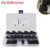 Набор из 25/22 шт. кольцевых зажимов с ферритовым сердечником 3,5 мм/5 мм/7 мм/9 мм, защелкивающиеся на кабель, фильтры шума, подавители для USB, автомобильного радио, видео